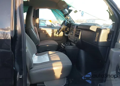 2020 Chevrolet Express Passenger Rwd 3500 Extended Wheelbase Ls из США, поврежденный, VIN 1GAZGNFG3L1254085